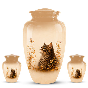 10 inch Large Urn with 2 Keepsake 3 inch