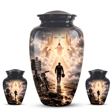 10 inch Large Urn with 2 Keepsake 3 inch