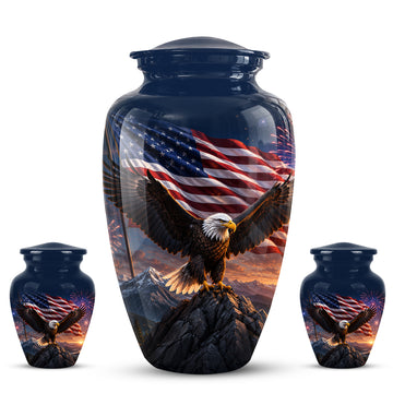 10 inch Large Urn with 2 Keepsake 3 inch