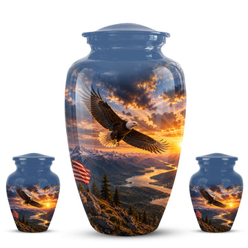 10 inch Large Urn with 2 Keepsake 3 inch