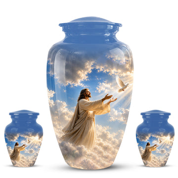 10 inch Large Urn with 2 Keepsake 3 inch