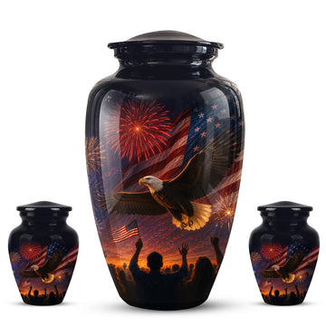 10 inch Large Urn with 2 Keepsake 3 inch