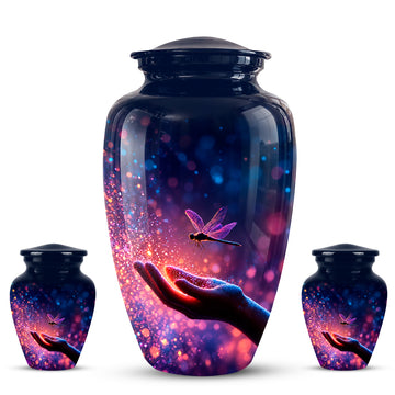 10 inch Large Urn with 2 Keepsake 3 inch