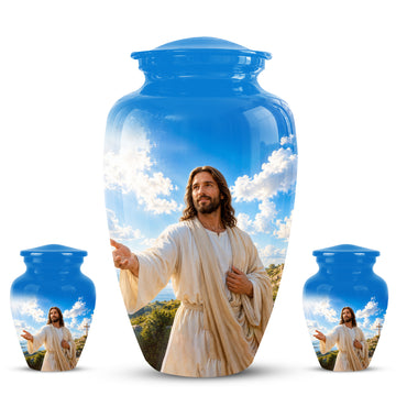10 inch Large Urn with 2 Keepsake 3 inch