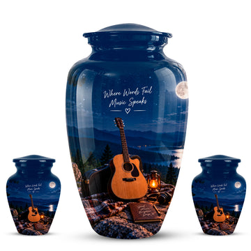 10 inch Large Urn with 2 Keepsake 3 inch