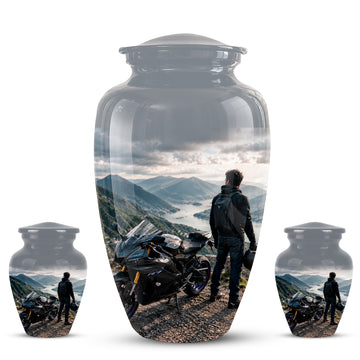 10 inch Large Urn with 2 Keepsake 3 inch