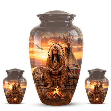 10 inch Large Urn with 2 Keepsake 3 inch