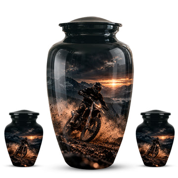 10 inch Large Urn with 2 Keepsake 3 inch