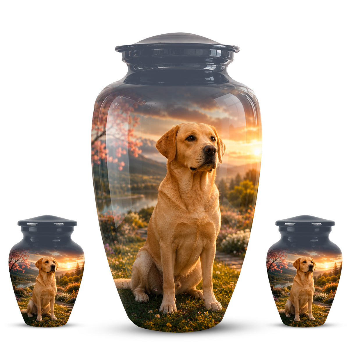 Dachshund Dog Cremation - Custom Human & Pet Bond Tribute Urns For Ashes