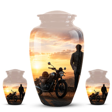 10 inch Large Urn with 2 Keepsake 3 inch