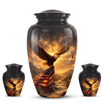 10 inch Large Urn with 2 Keepsake 3 inch