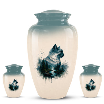 10 inch Large Urn with 2 Keepsake 3 inch