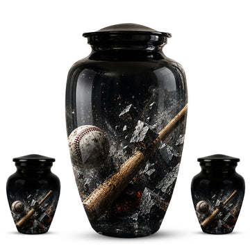 10 inch Large Urn with 2 Keepsake 3 inch