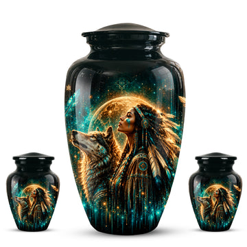 10 inch Large Urn with 2 Keepsake 3 inch