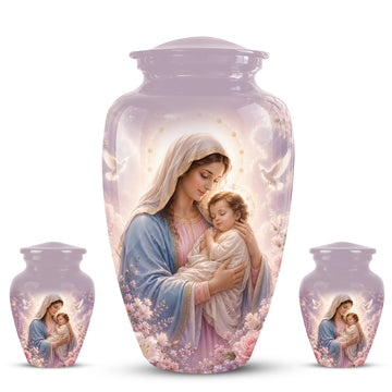 10 inch Large Urn with 2 Keepsake 3 inch