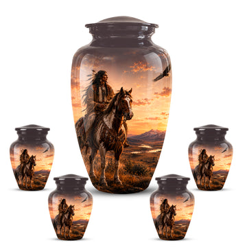10 inch Large Urn with 4 Keepsake 3 inch