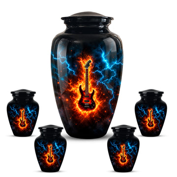 10 inch Large Urn with 4 Keepsake 3 inch