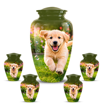 10 inch Large Urn with 4 Keepsake 3 inch