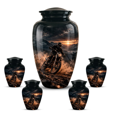 10 inch Large Urn with 4 Keepsake 3 inch