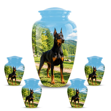 10 inch Large Urn with 4 Keepsake 3 inch