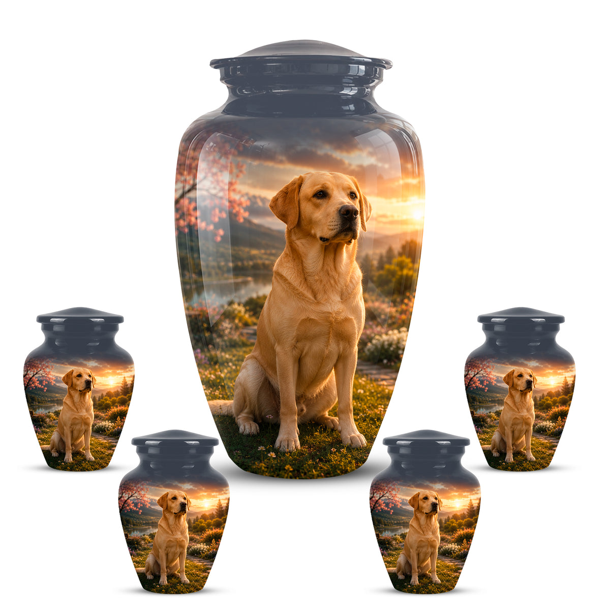 Dachshund Dog Cremation - Custom Human & Pet Bond Tribute Urns For Ashes