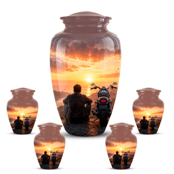 10 inch Large Urn with 4 Keepsake 3 inch
