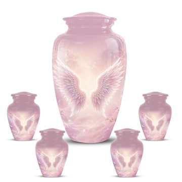10 inch Large Urn with 4 Keepsake 3 inch