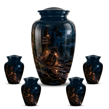 10 inch Large Urn with 4 Keepsake 3 inch