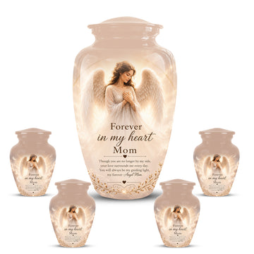 10 inch Large Urn with 4 Keepsake 3 inch