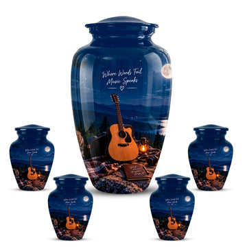 10 inch Large Urn with 4 Keepsake 3 inch