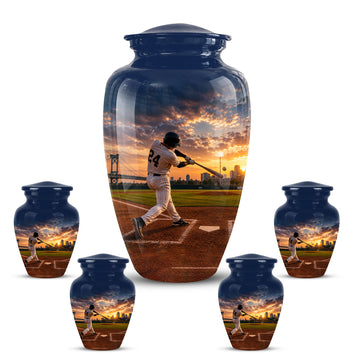 10 inch Large Urn with 4 Keepsake 3 inch