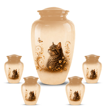 10 inch Large Urn with 4 Keepsake 3 inch