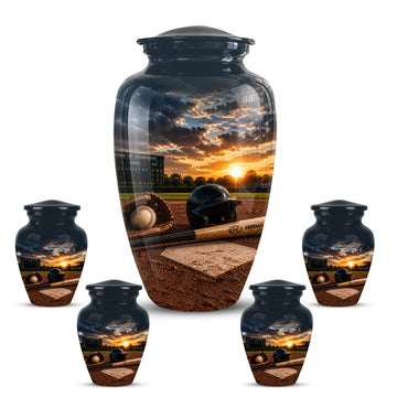 10 inch Large Urn with 4 Keepsake 3 inch