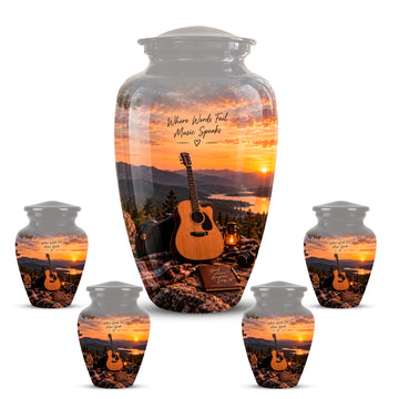 10 inch Large Urn with 4 Keepsake 3 inch