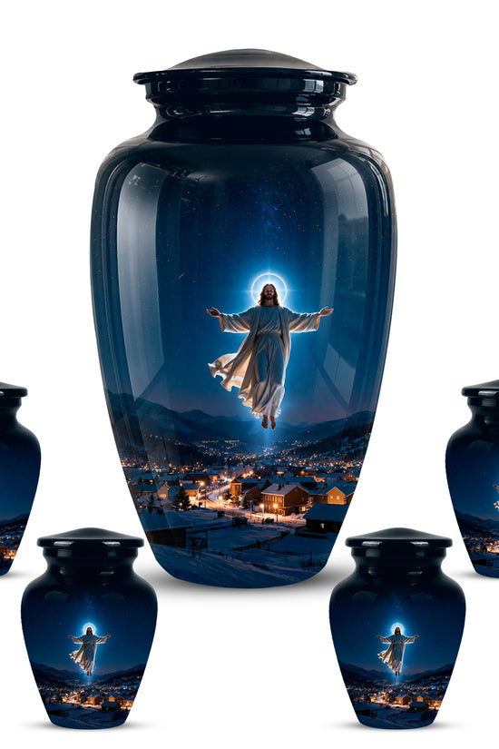 Personalized Jesus Memorial Urn – Religious Cremation Urn For Ashes