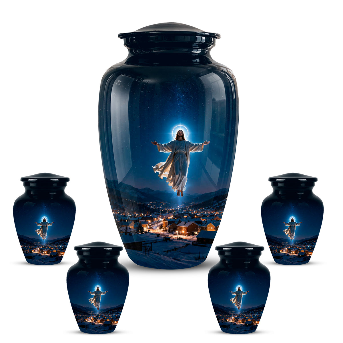 Personalized Jesus Memorial Urn – Religious Cremation Urn For Ashes