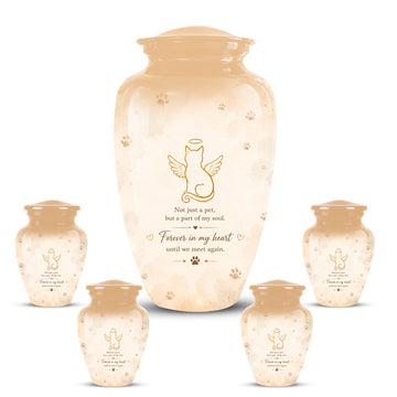 10 inch Large Urn with 4 Keepsake 3 inch