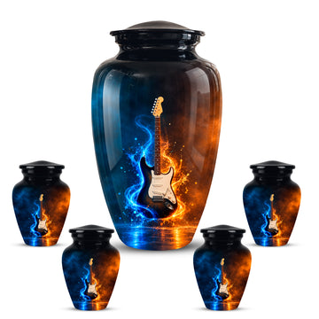 10 inch Large Urn with 4 Keepsake 3 inch