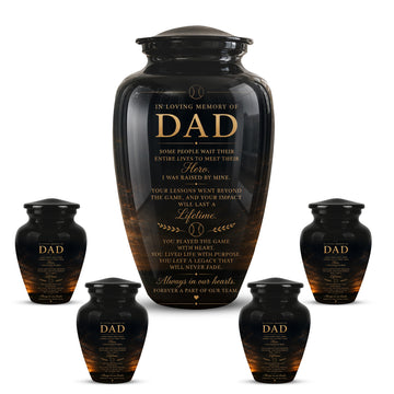 10 inch Large Urn with 4 Keepsake 3 inch