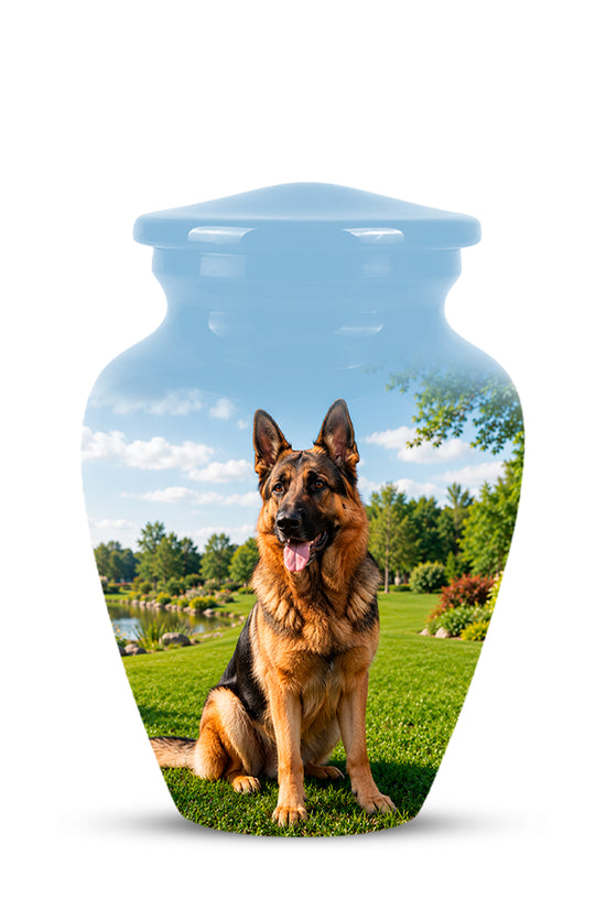 German Shepherd Dog Cremation Urn – Personalized Pet Memorials For Ashes