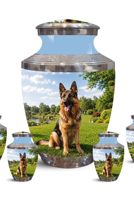 German Shepherd Dog Cremation Urn – Personalized Memorial Urn For Pets