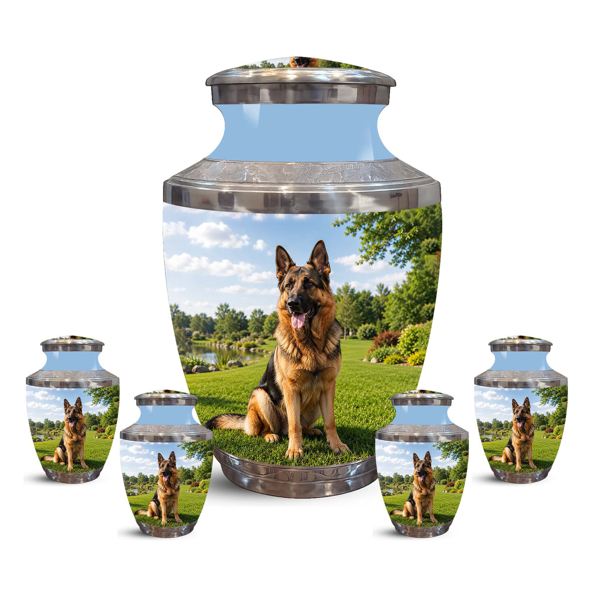 German Shepherd Dog Cremation Urn – Personalized Memorial Urn For Pets