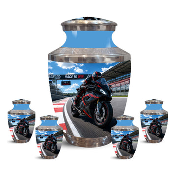10 inch Large Urn with 4 Keepsake 3 inch