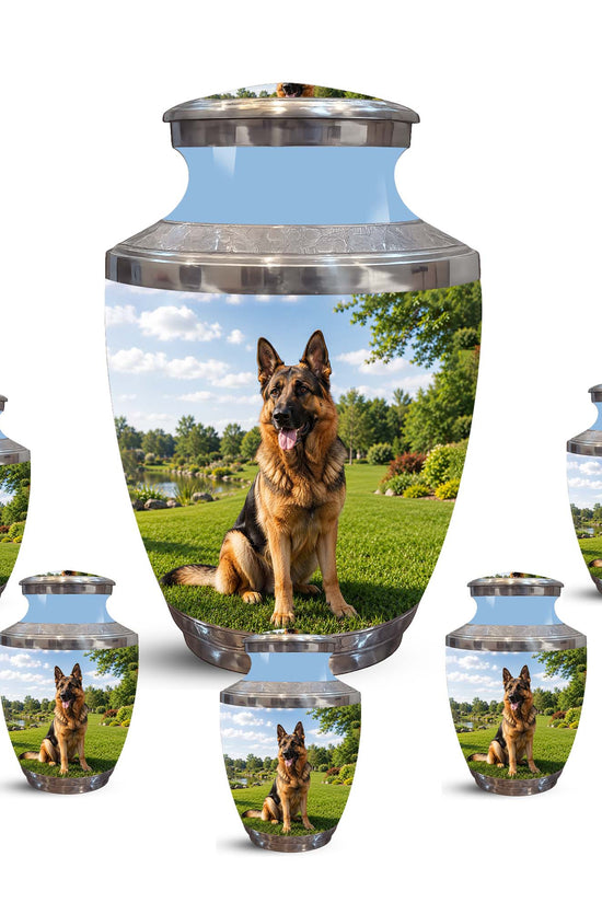 German Shepherd Dog Cremation Urn – Personalized Memorial Urn For Pets