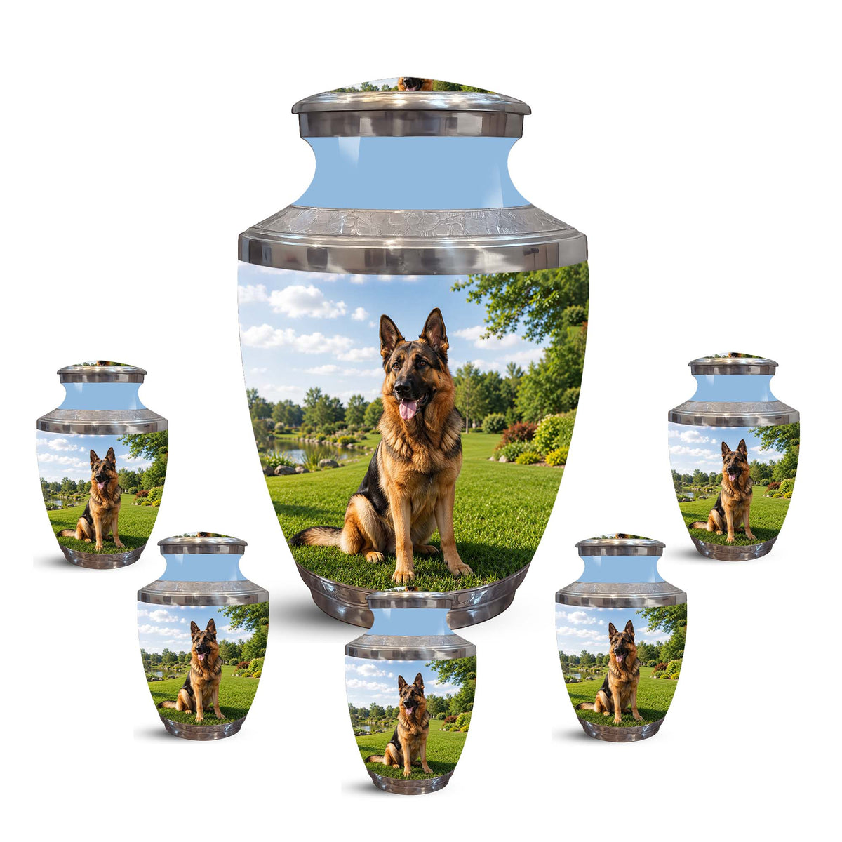 German Shepherd Dog Cremation Urn – Personalized Memorial Urn For Pets