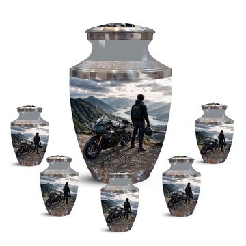 10 inch Large Urn with 5 Keepsake 3 inch