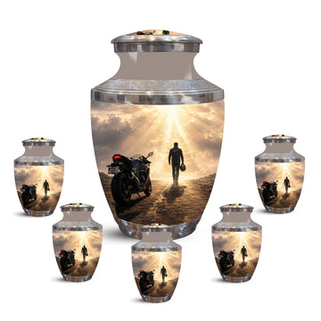 10 inch Large Urn with 5 Keepsake 3 inch