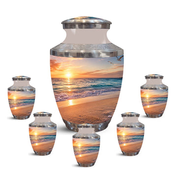10 inch Large Urn with 5 Keepsake 3 inch