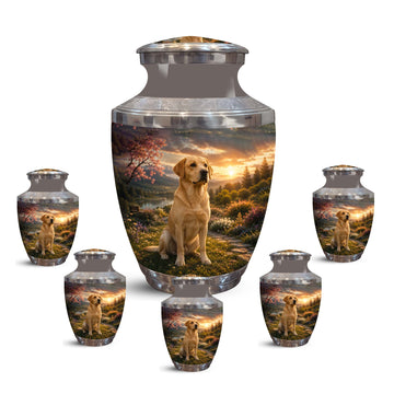 10 inch Large Urn with 5 Keepsake 3 inch