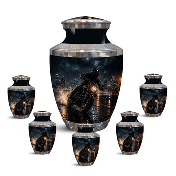 10 inch Large Urn with 5 Keepsake 3 inch